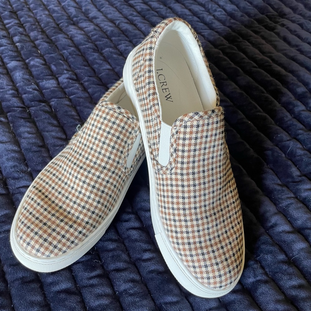 J. Crew fall 23 plaid sneakers